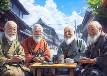 Japonijos kaimelyje kolekcines korteles su vidutinio amziaus vyrais plinta kaip virusas puiki ideja Lietuvai