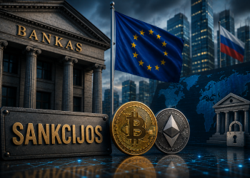 ES plecia sankcijas Rusijai nauji apribojimai bankams ir kriptovaliutu platformoms