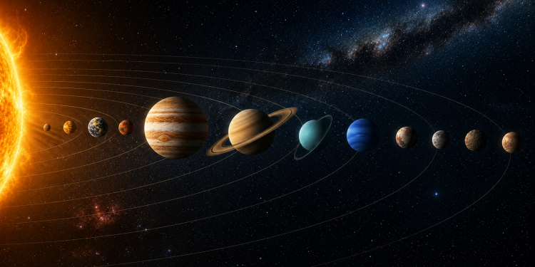 Saules sistema vos neissiplete iki 12 planetu taciau Plutonas neteko planetos statuso